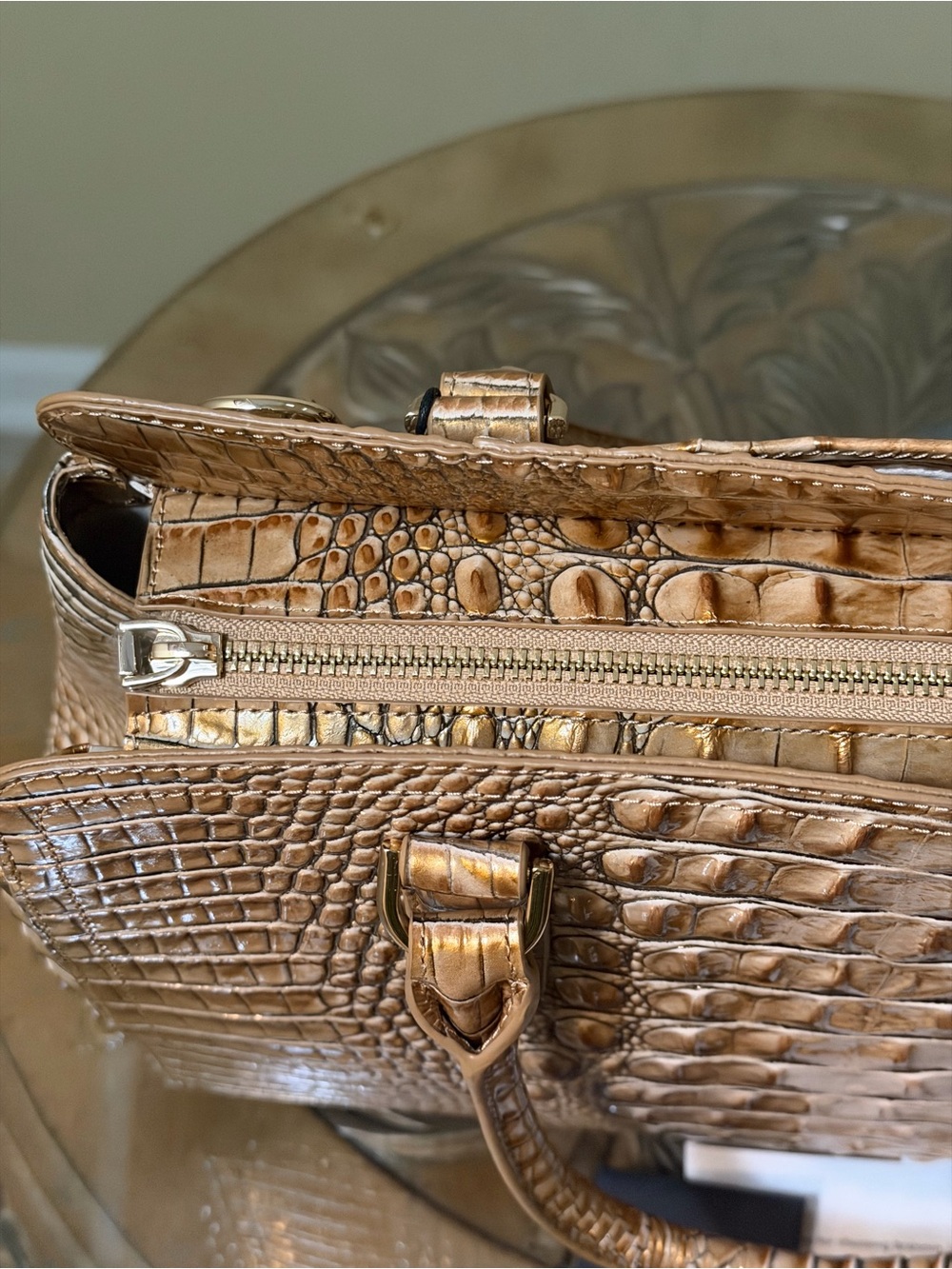 Brahmin Small Finley Satchel Driftwood with Removable Strap - Picture 5 of 14